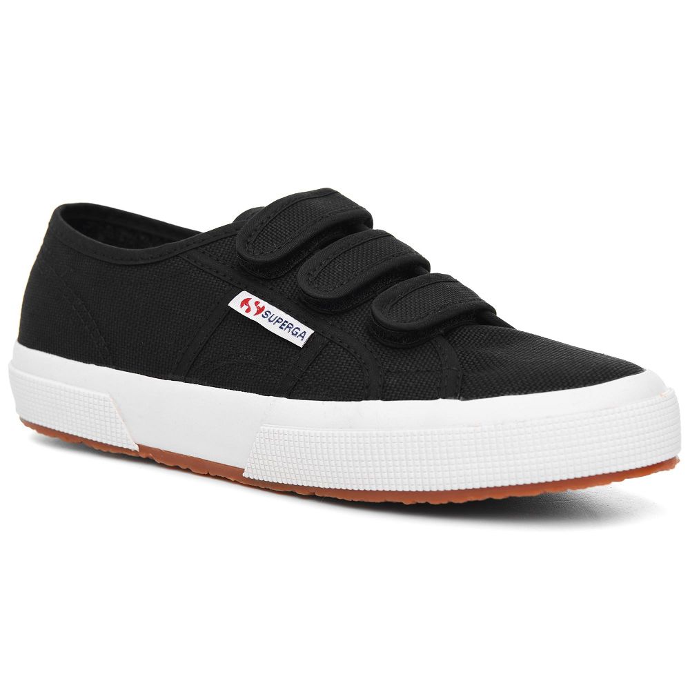 Superga 2750 Cot3strapu Black Sneakers - Women's Sneakers USA | US1510022